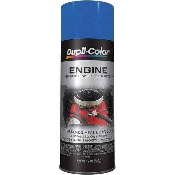 Krylon - 12 oz Old Ford Blue Automotive Heat Resistant Paint - High Gloss Finish, Comes in Aerosol Can - Americas Industrial Supply