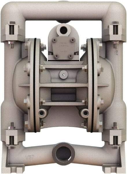 Versa-Matic - 1" NPT, Air Operated Diaphragm Pump - PTFE Diaphragm, Aluminum Housing - Americas Industrial Supply