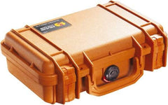 Pelican Products, Inc. - 8-11/32" Wide x 3-25/32" High, Clamshell Hard Case - Orange, Polyethylene - Americas Industrial Supply