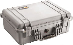 Pelican Products, Inc. - 15-49/64" Wide x 7-13/32" High, Clamshell Hard Case - Silver, Polyethylene - Americas Industrial Supply