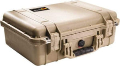 Pelican Products, Inc. - 14-1/16" Wide x 6-15/16" High, Clamshell Hard Case - Tan, Polyethylene - Americas Industrial Supply