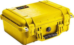 Pelican Products, Inc. - 13" Wide x 6-53/64" High, Clamshell Hard Case - Yellow, Polyethylene - Americas Industrial Supply