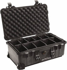 Pelican Products, Inc. - 13-13/16" Wide x 9" High, Clamshell Hard Case - Black, Polyethylene - Americas Industrial Supply