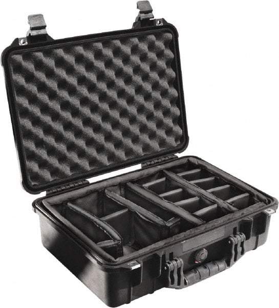 Pelican Products, Inc. - 14-1/16" Wide x 6-15/16" High, Clamshell Hard Case - Black, Polyethylene - Americas Industrial Supply