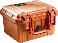 Pelican Products, Inc. - 9-11/16" Wide x 6-7/8" High, Clamshell Hard Case - Orange, Polyethylene - Americas Industrial Supply
