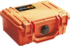 Pelican Products, Inc. - 6-49/64" Wide x 3-7/8" High, Clamshell Hard Case - Orange, Polyethylene - Americas Industrial Supply