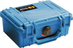 Pelican Products, Inc. - 6-49/64" Wide x 3-7/8" High, Clamshell Hard Case - Blue, Polyethylene - Americas Industrial Supply