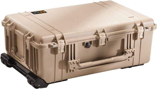 Pelican Products, Inc. - 20-15/32" Wide x 12-29/64" High, Clamshell Hard Case - Tan, Polyethylene - Americas Industrial Supply