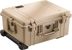 Pelican Products, Inc. - 19-11/16" Wide x 11-7/8" High, Clamshell Hard Case - Tan, Polyethylene - Americas Industrial Supply