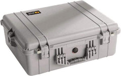 Pelican Products, Inc. - 19-23/64" Wide x 8-51/64" High, Clamshell Hard Case - Silver, Polyethylene - Americas Industrial Supply