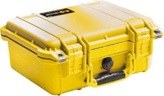 Pelican Products, Inc. - 11-5/8" Wide x 6" High, Clamshell Hard Case - Yellow, Polyethylene - Americas Industrial Supply