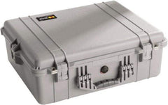 Pelican Products, Inc. - 19-23/64" Wide x 8-51/64" High, Clamshell Hard Case - Silver, Polyethylene - Americas Industrial Supply