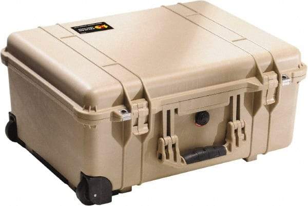 Pelican Products, Inc. - 17-59/64" Wide x 10-27/64" High, Clamshell Hard Case - Tan, Polyethylene - Americas Industrial Supply