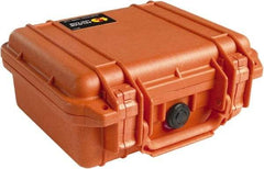 Pelican Products, Inc. - 9-11/16" Wide x 4-7/8" High, Clamshell Hard Case - Orange, Polyethylene - Americas Industrial Supply