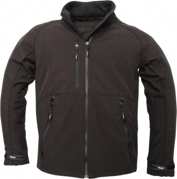 Viking - Size L Cold Weather Jacket - Black, Polyester, Zipper Closure, 43" Chest - Americas Industrial Supply