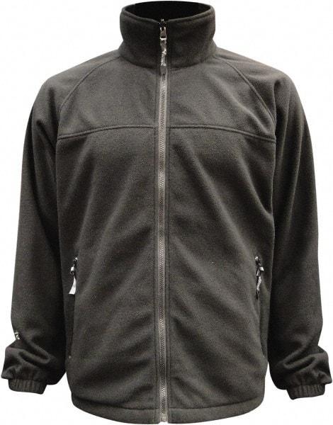 Viking - Size S, Black, Rain, Wind Resistant Jacket - 37" Chest, 3 Pockets, Detachable Hood - Americas Industrial Supply