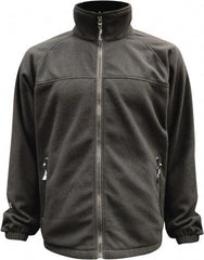 Viking - Size S, Black, Rain, Wind Resistant Jacket - 37" Chest, 3 Pockets, Detachable Hood - Americas Industrial Supply
