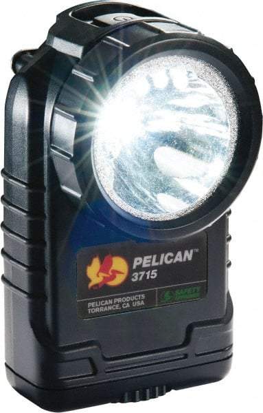 Pelican Products, Inc. - White LED Bulb, 233 Lumens, Right Angle Flashlight - Black Plastic Body, 4 AA Alkaline Batteries Not Included - Americas Industrial Supply