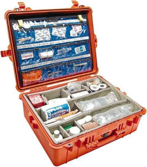 Pelican Products, Inc. - 19-23/64" Wide x 8-51/64" High, Clamshell Hard Case - Orange, Polypropylene - Americas Industrial Supply