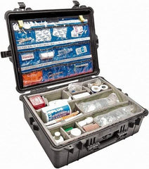 Pelican Products, Inc. - 19-23/64" Wide x 8-51/64" High, Clamshell Hard Case - Black, Polypropylene - Americas Industrial Supply