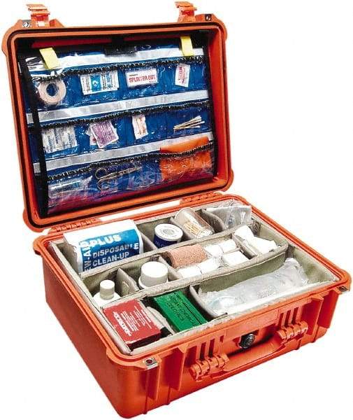 Pelican Products, Inc. - 17-13/64" Wide x 8-13/32" High, Clamshell Hard Case - Orange, Polypropylene - Americas Industrial Supply