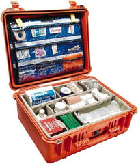 Pelican Products, Inc. - 17-13/64" Wide x 8-13/32" High, Clamshell Hard Case - Orange, Polypropylene - Americas Industrial Supply