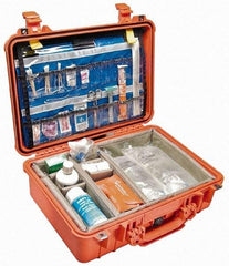 Pelican Products, Inc. - 14-1/16" Wide x 6-15/16" High, Clamshell Hard Case - Orange, Polypropylene - Americas Industrial Supply