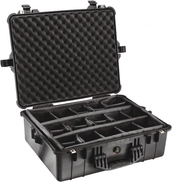 Pelican Products, Inc. - 19-23/64" Wide x 8-51/64" High, Clamshell Hard Case - Black, Polypropylene - Americas Industrial Supply
