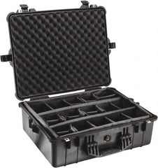 Pelican Products, Inc. - 19-23/64" Wide x 8-51/64" High, Clamshell Hard Case - Black, Polypropylene - Americas Industrial Supply