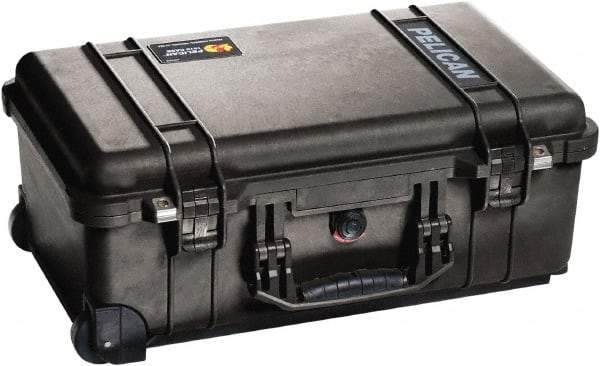 Pelican Products, Inc. - 13-13/16" Wide x 9" High, Clamshell Hard Case - Black, Polypropylene - Americas Industrial Supply