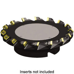 Kennametal - 6" Cut Diam, 2" Arbor Hole, 6.6mm Max Depth of Cut, 45° Indexable Chamfer & Angle Face Mill - 14 Inserts, SE...X443AE...N7... Insert, Right Hand Cut, 14 Flutes, Through Coolant, Series KSSM - Americas Industrial Supply