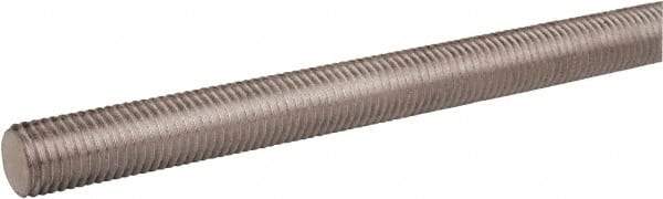 Made in USA - #10-24 1/2" OAL Fully Threaded Stud - Stainless Steel, Plain Finish, Inch & Metric - Americas Industrial Supply