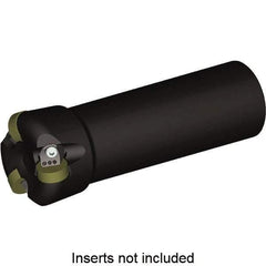 Kennametal - 1.075" Cutting Diam, 32mm Shank Diam, Straight Shank Indexable Copy End Mill - 3 Inserts, RNGN120400 Insert, KCRA40Z03A32RN12 Toolholder, Steel - Americas Industrial Supply