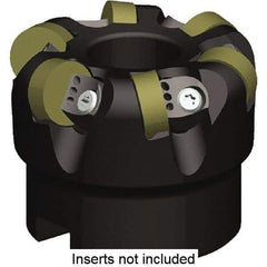 Kennametal - 80mm Cut Diam, 1/4" Max Depth, 27mm Arbor Hole, 8 Inserts, RNGN120400 Insert Style, Indexable Copy Face Mill - KCRA Cutter Style, 17,600 Max RPM, 50mm High, Series KCRA - Americas Industrial Supply