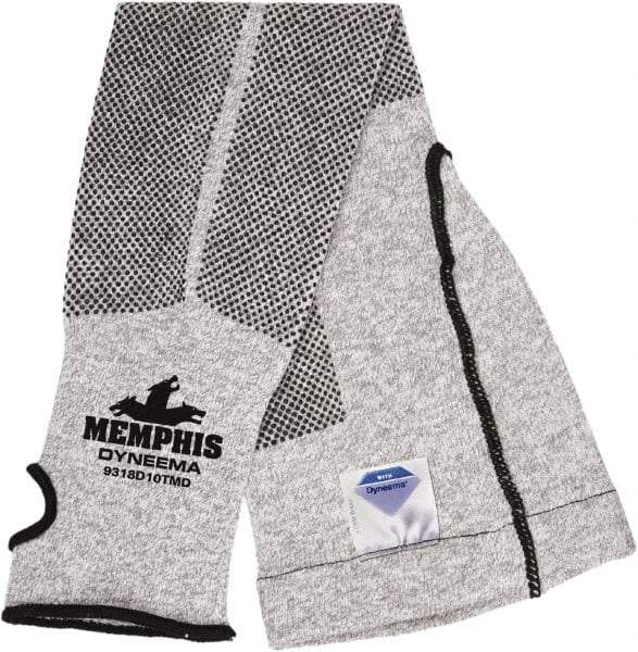 MCR Safety - Size Universal, Black/Gray Kevlar Cut Resistant Sleeve - 18" Long Sleeve, Elastic Opening at Both Ends, Made with Thumb Hole - Americas Industrial Supply