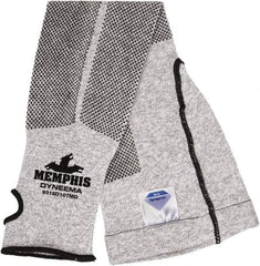 MCR Safety - Size Universal, White Stainless Steel & Polyester Cut Resistant Sleeve - 21" Long Sleeve, Elastic Opening at Both Ends - Americas Industrial Supply