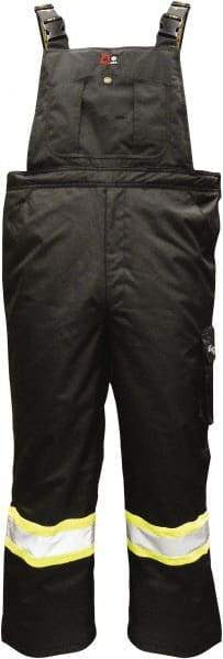 Viking - Size 3XL, Black, Flame Resistant/Retardant, Rain, Cold Weather Bib Overall - No Pockets - Americas Industrial Supply