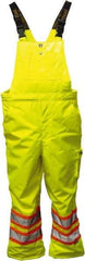Viking - Size XL, High Visibility Lime, Rain, Cold Weather Bib Overall - No Pockets - Americas Industrial Supply