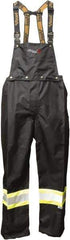 Viking - Size XL, Black, Green, Silver, Rain, Flame Resistant/Retardant, Wind Resistant Bib Overall - No Pockets - Americas Industrial Supply