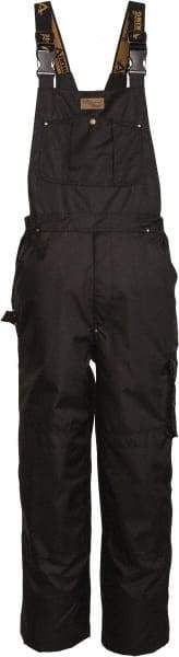 Viking - Size 3XL, Black, Rain, Wind Resistant Bib Overall - No Pockets - Americas Industrial Supply