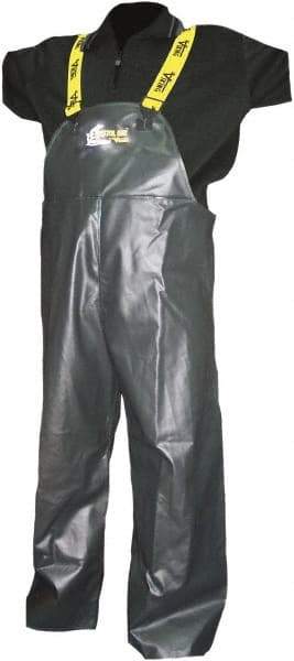 Viking - Size L, Green, Rain, Wind Resistant Bib Overall - No Pockets - Americas Industrial Supply