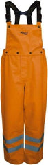 Viking - Size L, High Visibility Orange, Rain, Wind Resistant Bib Overall - No Pockets - Americas Industrial Supply