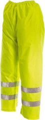 Viking - Size S, High Visibility Lime, Rain, Wind Resistant Pants - No Pockets - Americas Industrial Supply