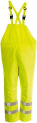 Viking - Size S, High Visibility Lime, Rain, Wind Resistant Bib Overall - No Pockets - Americas Industrial Supply
