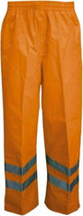 Viking - Size L, High Visibility Orange, Rain, Wind Resistant Pants - No Pockets - Americas Industrial Supply