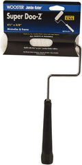 Wooster Brush - 11" Long, 3/8" Nap, Mini Woven - 6-1/2" Wide, Steel Frame, Includes Roller Cover & Frame - Americas Industrial Supply