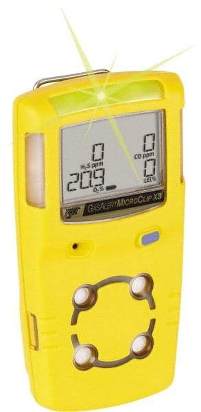 BW Technologies by Honeywell - Visual, Vibration & Audible Alarm, LCD Display, Multi-Gas Detector - Monitors Oxygen & Carbon Monoxide, -20 to 50°C Working Temp - Americas Industrial Supply