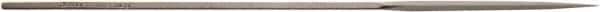 Value Collection - 5-1/2" Needle Precision Swiss Pattern Three Square File - 7/64" Width Diam, Die Sinker's Handle - Americas Industrial Supply