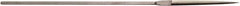 Value Collection - 5-1/2" Needle Precision Swiss Pattern Half Round File - 5/32" Width Diam, Die Sinker's Handle - Americas Industrial Supply