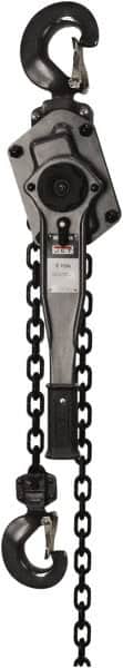 Jet - 6,000 Lb Lifting Capacity, 10' Lift Height, Lever Hoist - Made from Chain, 71 Lb Avg Pull to Lift Rated Load - Americas Industrial Supply